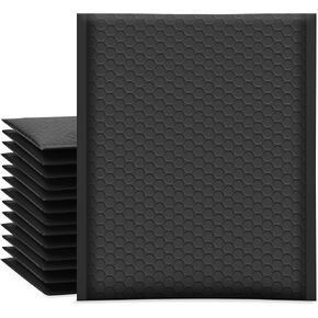 UCGOU Bubble Mailers 8.5x12 بوصة أبيض 25 حزمة من المظاريف المبطنة بالبوليستر #2 متوسطة البريد غير شفافة التعبئة والتغليف البريدي الذاتي الختم مقاوم للماء بوتيك أكياس الشحن للملابس لوازم ماكياج in Kuwait