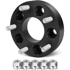 قطعة واحدة من محولات العجلات 5x4.5 إلى 5x5 لعجلات Je/ep الاحتياطية Jk Wk Wj Xk على Tj Yj Kk Xj Mj Kj Zj، Dynofit 5x114.3 مم إلى 5x127 مم 1.25 بوصة فواصل عجلة تحويل مزورة 1/2 بوصة محول خيط in Kuwait
