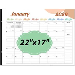 تقويم 2024، تقويم مكتب 2024 كبير 22x17,18 شهرًا تقويم سطح المكتب، من يناير 2024 إلى يونيو 2025 مع المهام والملاحظات، والعطلات وتاريخ جوليان للمنزل والمدرسة والمكتب in Kuwait