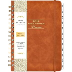 2024 Planner - Planner 2024, Jan. 2024 - Dec. 2024, 2024 Weekly Monthly Planner, 6.3" x 8.4", 12 Monthly Tabs, Planner 2024 with Flexible Hardcover in Kuwait