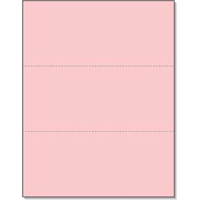 NextDayLabels - Pack of 500 Sheets, 8-1/2 x 11" Letter Size Perforated Paper (Pink, Perf @ 3-2/3" and 7-1/3") in Kuwait