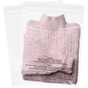 20 Pcs - 12" x 15" Suffocation Warning Self Seal Clear Plastic Poly Bags 1.6 Mil-Removable Adhesive in Kuwait