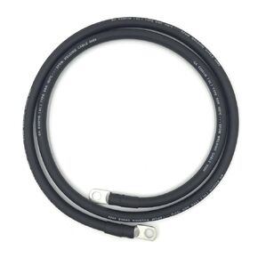 End Game 6 AWG Gauge Premium Battery Cables, Made in The USA, Positive or Negative, Red or Black, Replacement Battery Cables for Car, Truck, RV, Solar (3ft 5/16" Lugs, Black) in Kuwait