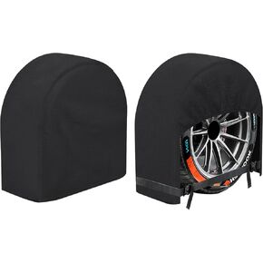 K-Musculo RV Tire Covers 2-Pack, 5 Layer Nonwoven Waterproof Wheel Covers for RV Wheel Travel Trailer Camper Truck SUV, Fit 19-22 Inch Tire Diameter (Gray) in Kuwait