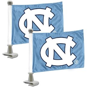 FANMATS 61920 North Carolina Tar Heels Ambassador Car Flags - 2 Pack Mini Auto Flags, 4in X 6in, Perfect for Hood or Trunk in Kuwait