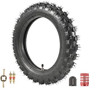 2.5-10" Off-Road Tire and Inner Tube Set - Most 49cc, 50cc, and 70cc Dirt Bike Tire with 10-Inch Rim Replacement Compatible with CRF50/XR50, DRZ70/JR50, and PW50 (2.5-10") in Kuwait