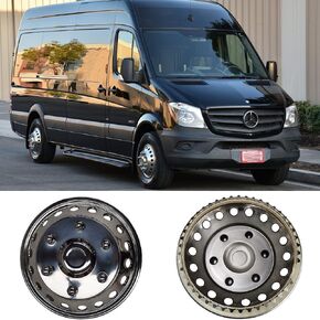4pcs 16" Polished Stainless Steel Dually Wheel Simulators, Nice Looking Bolt On 8 Lug 4 Hand Hole Hubcaps Fit for 1999-2002 Ford F350 Truck 16F8 in Kuwait