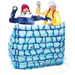 Inflatable Jumbo Snow Bunker- The Ultimate Snowball Fight Bunker to Protect You from Incoming snowballs- Portable Snowball Defence for Winter Fun. in Kuwait