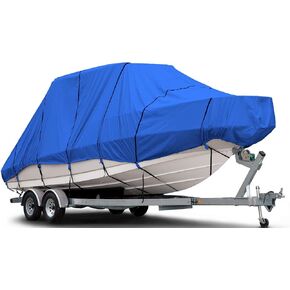 Budge B-621-X6 600 Denier Hard/T-Top Boat Cover Gray 20'-22' Long (Beam Width Up to 106") Waterproof, UV Resistant in Kuwait