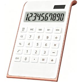 Pink Calculator, Basic Office Calculator with 12 Digit LCD Display,Pink Office Supplies,Cute Calculator for Office, Home, School,Shop in Kuwait