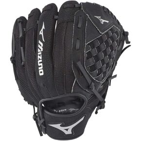 قفازات البيسبول Mizuno GPP1050Y3 Prospect Series PowerClose، 10.5 بوصة، اليد اليسرى، شبكة سوداء من قماش الترتان المرن in Kuwait