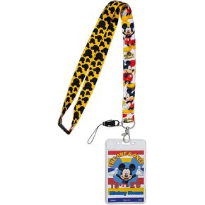 Disney 85926 Mickey Mouse The One and Only Lanyard Novelty and Amusement Toys, Multi-Colored, 3" in Kuwait