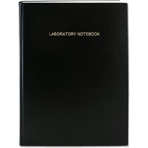 دفتر براءة اختراع أسود من BookFactory - 96 صفحة (تنسيق شبكي.25 بوصة)، 8 7/8 بوصة × 11 1/4 بوصة، غطاء أسود، جزء مخيط متين (LIRPE-096-LGR-A-LKT46) in Kuwait