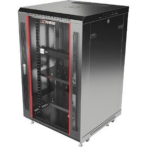 Sysracks 15U حاوية قفل خزانة خادم بيانات الشبكة المثبتة على الحائط - 8 مقابس PDU - مروحة - رف - أقدام - لوحات أبواب قابلة للقفل in Kuwait