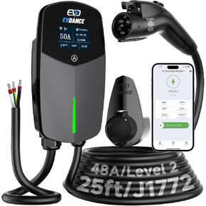 محول شحن J1772 إلى Tesla - محول شاحن Tesla EVDANCE لطراز Tesla 3 Y S X محول شحن 80 أمبير/ 240VAC [معتمد للسلامة] محول SAE J1772 EV محمول خارجي لمالك Tesla فقط in Kuwait