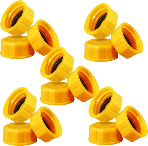 5 Gallon Gas Can Cap - Durable Replacement Gas Cap for Gasoline Tanks, Plastic Gas Cans - Includes Coarse Thread Gas Cap & Solid Transportation Caps in Kuwait