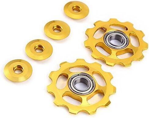 Stylrtop 2 قطعة 11T من الألومنيوم مختومة محمل عجلة دوارة بكرة Derailleur الخلفية لشيمانو Sram Derailleur الخلفي إلخ. in Kuwait