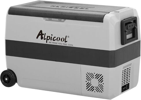 Alpicool LGT50 Dual Temperature Control 12 Volt Refrigerator 53 Quart Portable Car Fridge Freezer (-4°F~68°F) for Truck, RV, Boat, Camping and Travel in Kuwait