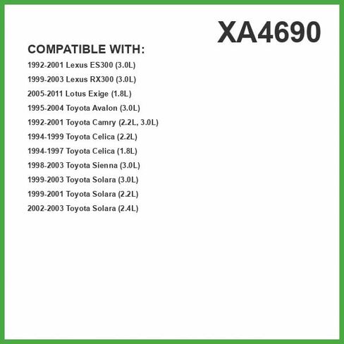 Ecogard XA4690 Premium Engine Air Filter Fits Toyota Camry 2.2L 1992-2001 ، Avalon 3.0L 1995-2004 ، Camry 3.0L 1992-2001 ، Sienna 3.0L 1998-2003 ، Solara 3.0L 1999-2003 ، Solara 2.2L 1999-2001 in Kuwait