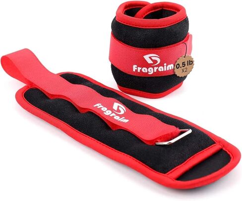 Ankle Weights for Women, Men and Kids - 1/2/3/4/6/8/10/12/15/20 LBS 1 Pair Strength Training Wrist/Leg/Arm Weight with Adjustable Strap for Jogging, Gymnastics, Aerobics, Physical Therapy in Kuwait