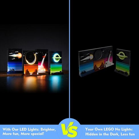 VONADO LED Light Kit for Lego Tales of The Space Age, Remote Control Lighting Compatible with Lego Space Age 21340 Building Set (No Lego Model), DIY Decor Space Legos 21340 Lights (ONLY Lights) in Kuwait