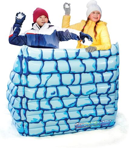 Inflatable Jumbo Snow Bunker- The Ultimate Snowball Fight Bunker to Protect You from Incoming snowballs- Portable Snowball Defence for Winter Fun. in Kuwait