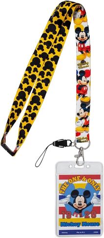 Disney 85926 Mickey Mouse The One and Only Lanyard Novelty and Amusement Toys, Multi-Colored, 3" in Kuwait
