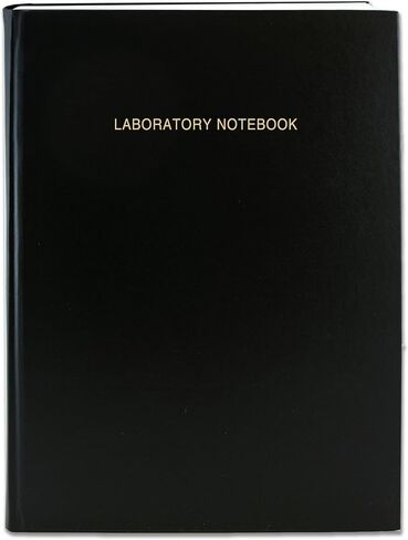 دفتر براءة اختراع أسود من BookFactory - 96 صفحة (تنسيق شبكي.25 بوصة)، 8 7/8 بوصة × 11 1/4 بوصة، غطاء أسود، جزء مخيط متين (LIRPE-096-LGR-A-LKT46) in Kuwait