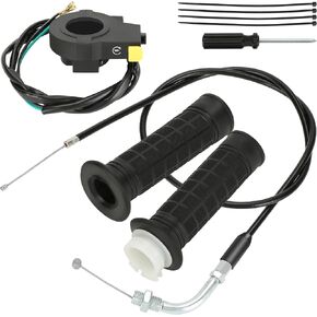 YOXUFA مجموعة كابل الخانق مجموعة مقبض الخانق الملتوي لمحرك 2 السكتة الدماغية 80cc 100cc 49cc 50cc محرك الغاز أجزاء الدراجة الآلية مع مقود 7/8 بوصة 22 مم in Kuwait
