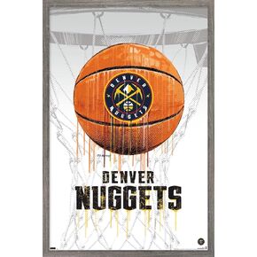 ملصق حائط من Trends International NBA Denver Nuggets - كرة السلة بالتنقيط 21، 22.375 بوصة × 34 بوصة، نسخة غير مؤطرة in Kuwait