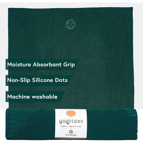 Yogitoes Yoga Hand Towel - Quick Drying Microfiber, Lightweight, Easy for Travel, Use in Hot Yoga, Vinyasa and Power, 16 Inch (40cm) in Kuwait