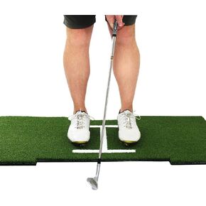 Rukket Tri-Turf Golf Hitting Mat Attack، القيادة المحمولة، التقطيع، أدوات تدريب للفناء الخلفي مع تيشيرتات قابلة للتعديل وكرات تدريب إسفنجية in Kuwait