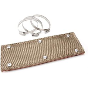 Design Engineering Titanium Pipe Shield 6" x 2' Exhaust Heat Shield – Durable, Lightweight High-Temperature Resistant Exhaust Wrap for Pipes and Tubes, Superior Heat Protection and Insulation in Kuwait
