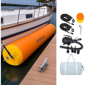 10ft Boat Fender for Docking Inflatable Dock Bumper for Pontoon Boat, Fishing Boat, Small Yacht in Kuwait