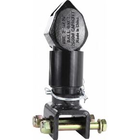 Gooseneck Adjustable Trailer Coupler 2" Ball Size Capacity 7000lbs Black in Kuwait
