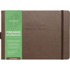 Skyline Firearms Acquisition & Disposition Record Book – Hardcover Gun Log Book for Firearm Dealers & Personal Use – Log Book for Receipt & Disposition Records, 10x7″(Dark Brown) in Kuwait