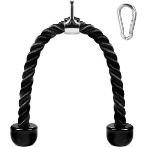 AWEFRANK Deluxe Tricep Rope Pull Down Cable, 27 & 36 Inch Rope Length, Easy to Grip & Non-Slip Cable Attachment for Gym Workout Exercise in Kuwait