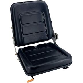 Cozyel PVC Forklift Seat Suspension Tractor Seat with 140° Adjustable Back Angle | Black | Fits Excavator Forklift, Tractor, Skid Loader, Backhoe Dozer Telehandler, Heavy Mechanical Seat in Kuwait