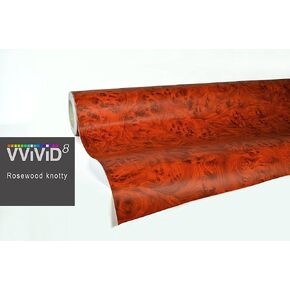Rosewood knotty wood grain vinyl Car, Furniture, appliances Wrap 3MIL 2ft x 4ft RHINOC DIY 3MIL-VViViD8 in Kuwait