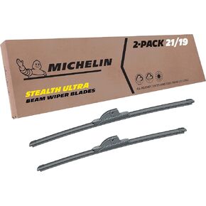 ميشلان 19-2419SUBA Stealth Ultra Twin Pack 24 &19 بوصة ممسحة شفرة تناسب مجموعة مختارة من سيارات فولكس فاجن وشيفروليه وتويوتا وبي إم دبليو وفورد وهوندا ودودج ومازدا ولكزس وإنفينيتي وسنوات الطراز (عبوتان) in Kuwait