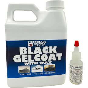Black Gelcoat with Wax Pint with 15cc Hardener (MEKP) in Kuwait