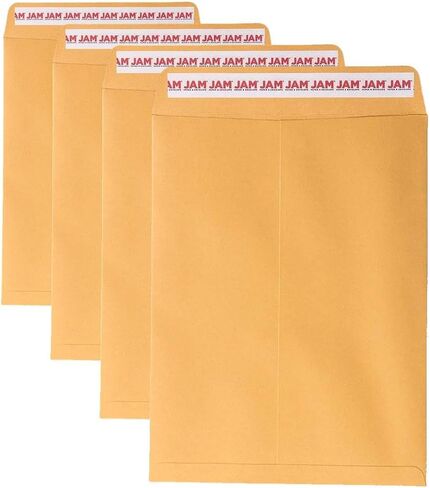JAM PAPER 12 x 15 1/2 Open End Catalog Commercial Envelopes - Brown Kraft Manila - 25/Pack in Kuwait