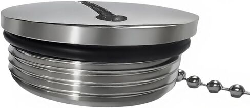 Marine Boat Replacement for Gas Cap Stainless Steel Deck Fill Filler Cap with Chain,1.5 inch in Kuwait