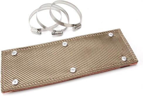 Design Engineering Titanium Pipe Shield 6" x 2' Exhaust Heat Shield – Durable, Lightweight High-Temperature Resistant Exhaust Wrap for Pipes and Tubes, Superior Heat Protection and Insulation in Kuwait