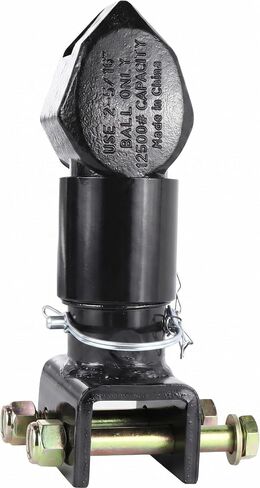 Gooseneck Adjustable Trailer Coupler 2" Ball Size Capacity 7000lbs Black in Kuwait