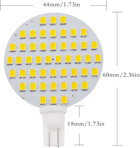GRV T10 921 194 24-5050 SMD LED لمبة مصباح سوبر مشرق دافئ أبيض AC / DC 12V -24V حزمة من 6 in Kuwait