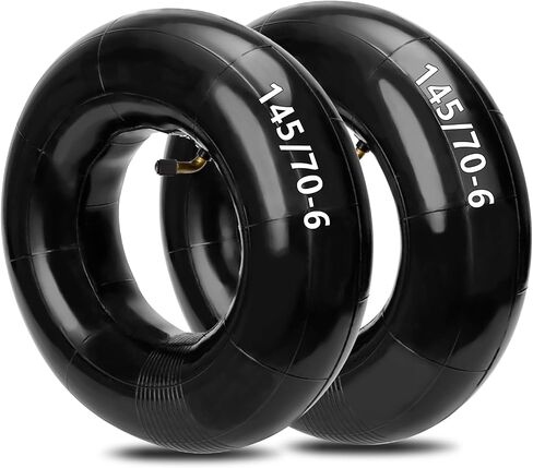 HIAORS 145/70-6 145X70-6 450/530-6 13x5.00-6 Utility Tire Inner Tubes with Bent Angel Valve Stem for Lawn mowers ATV Go Kart Four Wheeler Quad Mini Bike Pack of 2 in Kuwait