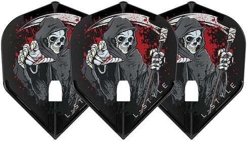 L-Style Dart Flights: L3 Pro Small Standard Shape - for Soft Tip and Steel Tip Darts - Black in Kuwait