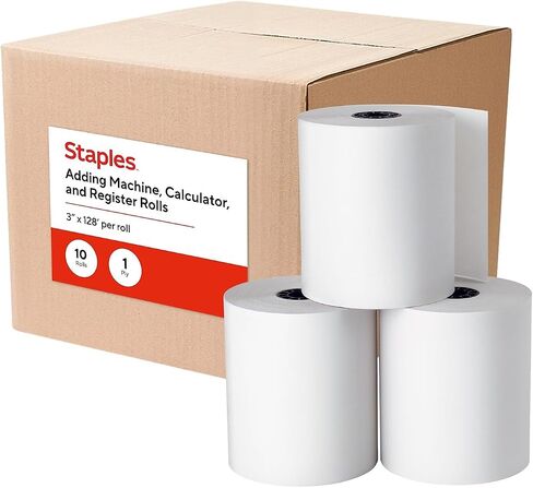 Cash Register and Point of Service Printer Paper 3 Inch X 128 Foot Rolls in Kuwait