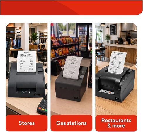 Cash Register and Point of Service Printer Paper 3 Inch X 128 Foot Rolls in Kuwait